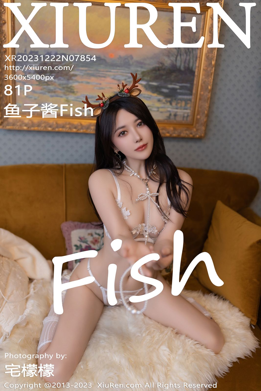 秀人网-第7854期-模特鱼子酱Fish 圣诞性感写真 81张